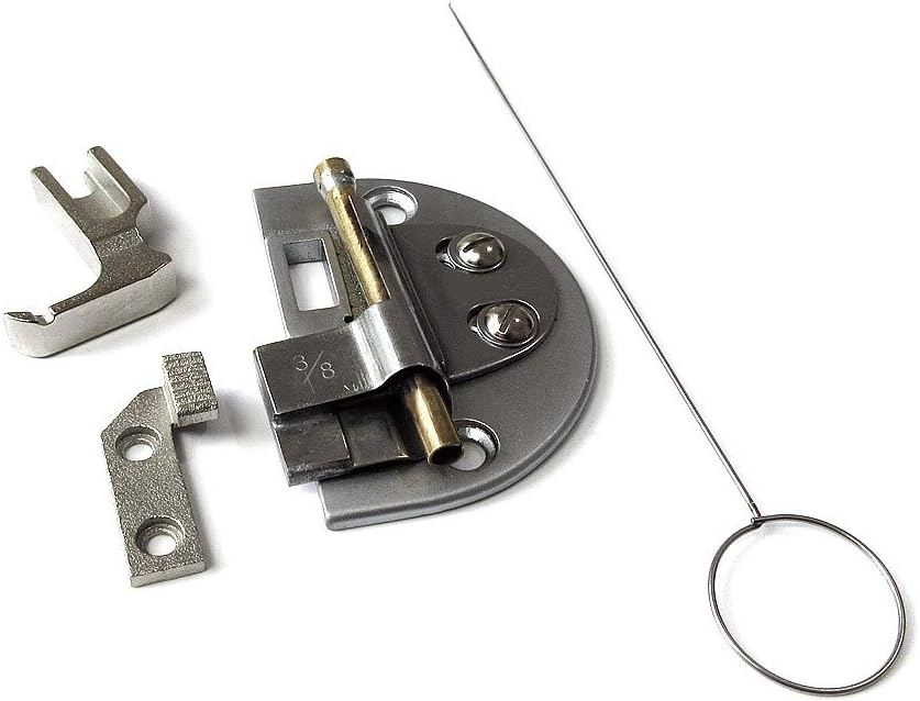 Spaghetti Folder Makes Tube String Attachment for Industrial Sewing Machine (Tape Cut Finish Size：1-1/2"(38.1mm)-3/8"(9.5mm))