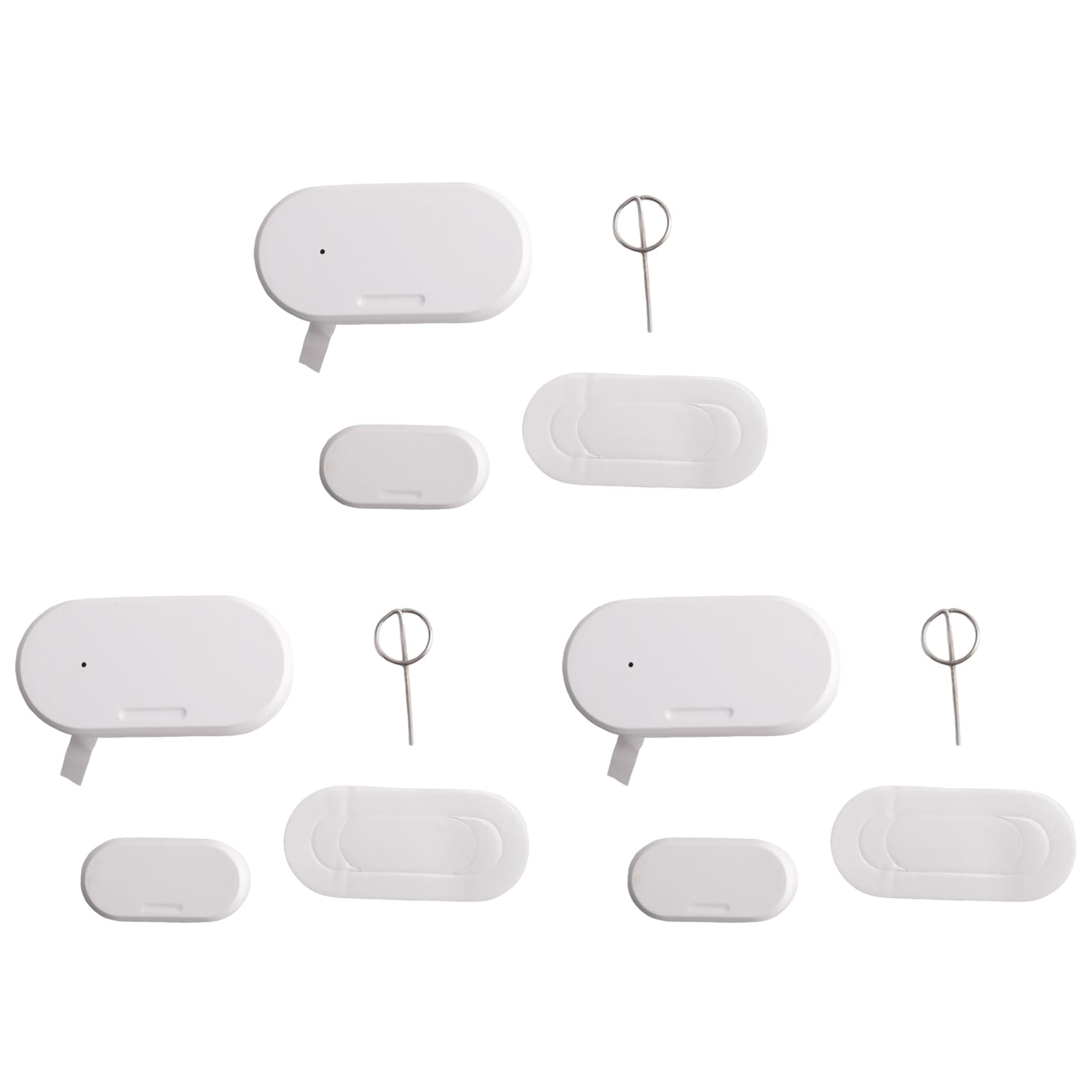 Jnchdghwa White Tuya Zigbee 3.0 Smart Contact Detectors Security Gate Door Window Sensor Transducer Smart Life Home(3Pcs)