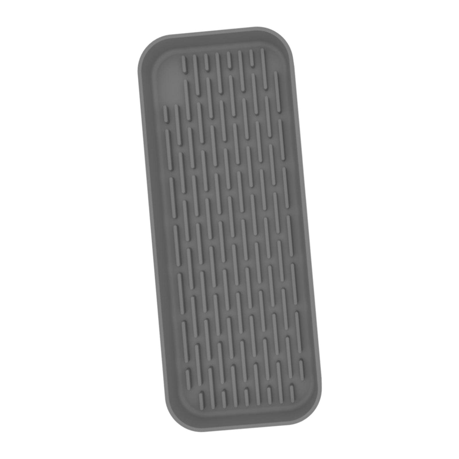 ATORSE Silicone Tray Sink Drainer Pad Heat Resistant for Countertop Kitchen Home Gray-image-46