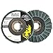 5 Pack 4-1/2" x 7/8" Black Hawk Surface Conditioning Grinding, Sanding, Polishing Flap Discs T29 (Blue - Fine)