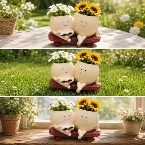 Vase double pour compositions florales et salons étroits - 7