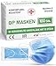 Produktbild ADESTE  100x Einweg OP Masken Typ IIR, 3-lagig, spritzwassergeschützt, konform mit UNI EN 14683:2019+AC:2019, BFE >98%
