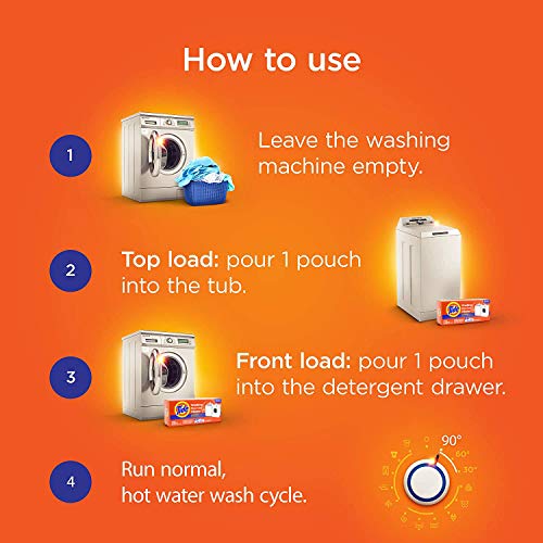 Washing Machine Cleaner by Tide, Washer Machine Cleaner Tablets for Front and Top Loader Machines, 5 Count (Pack of 1)