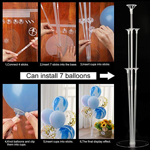 Herefun 4 Pezzi Palloncino Supporto Kit