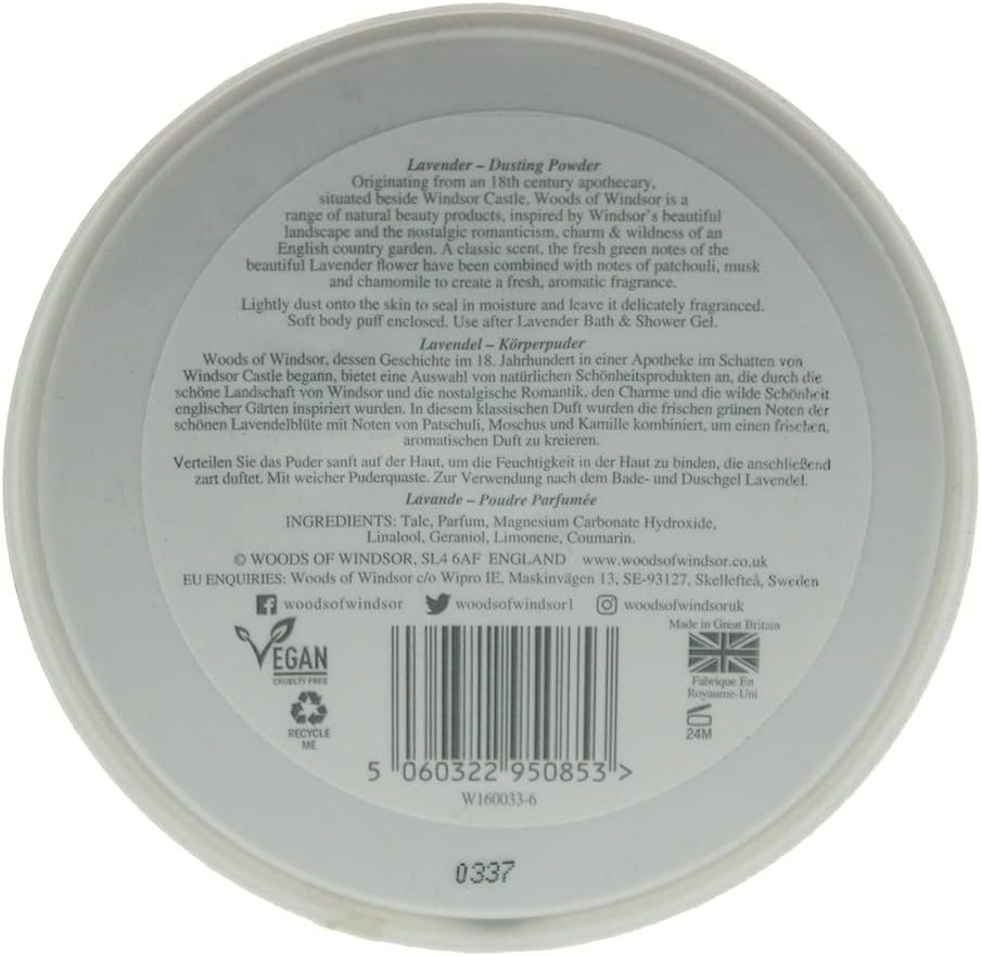 Woods Of Windsor Lavender Body Dusting Powder With Puff for Women, 3.5 Ounce - Image 3