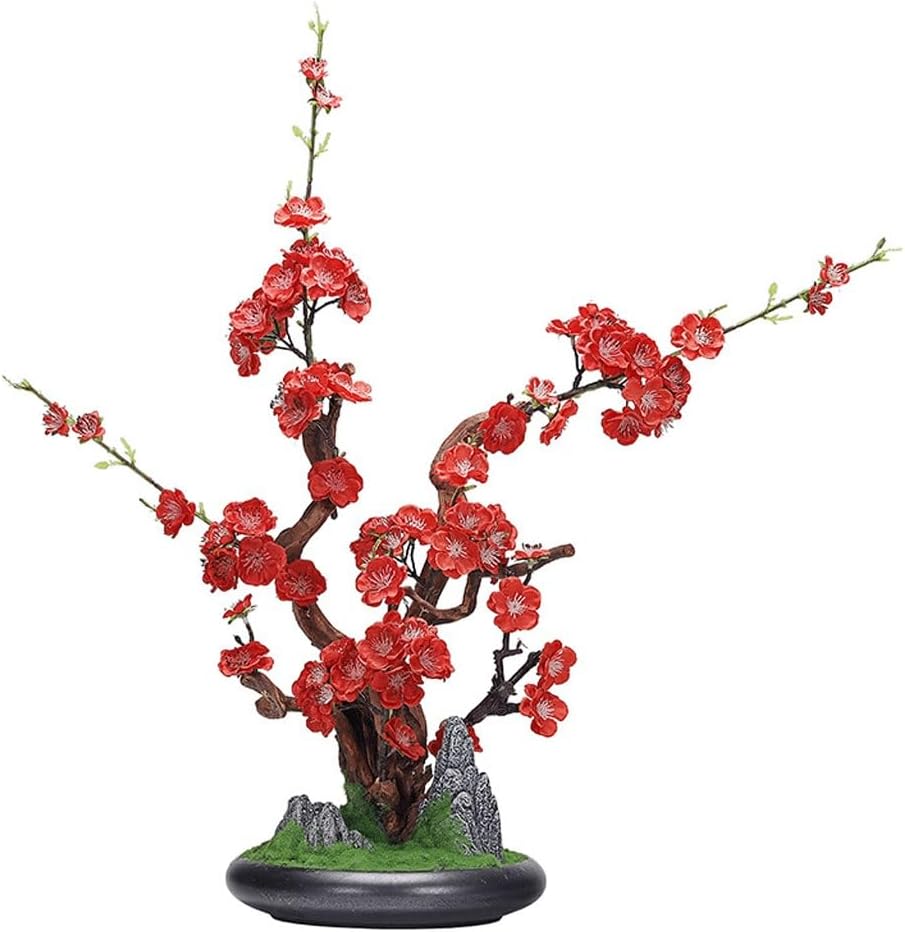Home Living Room Decoration Simulation Plum Bonsai Into The Household Chinese Zen Pot