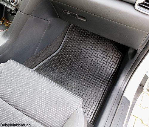 Tapis de sol en caoutchouc AD Tuning RI900934 noir auto imperméable - 4