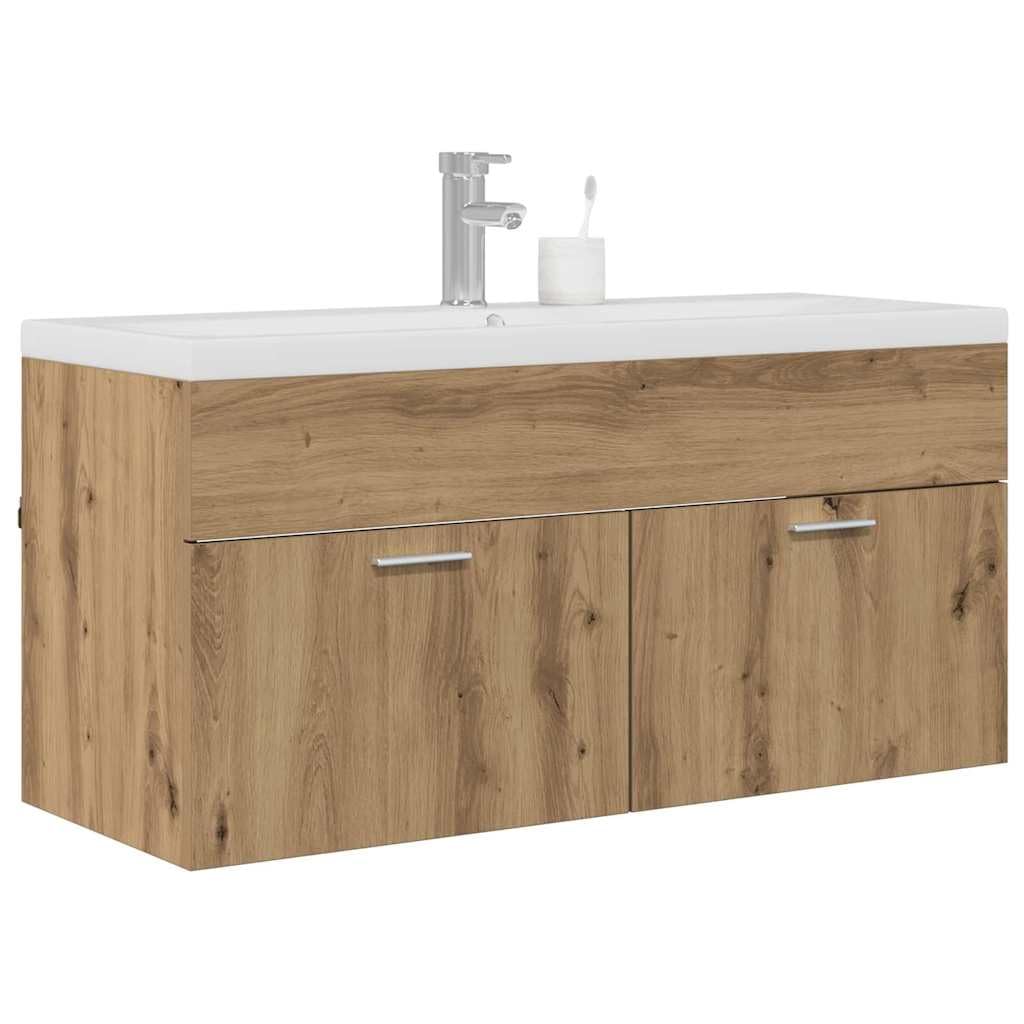 Armoire de salle de bain 100 x 38,5 x 46 cm Chêne Artisan