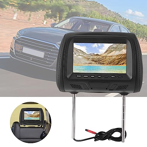 Lettore DVD per Poggiatesta per Auto, Monitor per Poggiatesta da 7 Pollici TV per Bambini Lettore DVD per Auto TV Portatile con Supporto per Poggiatesta Video 1080P