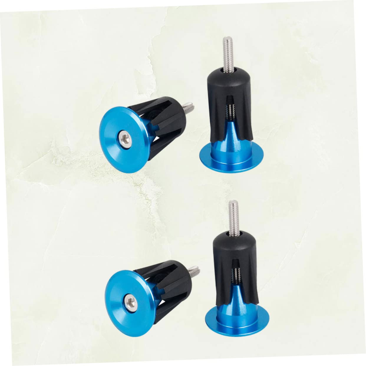 RiToEasysports Tappi per estremità Manubrio per Bicicletta, 2 Pezzi Tappi per Tappi Terminali per Manubrio Bici per Mountain Bike Bici da Strada Bicicletta Pieghevole MTB(Nero