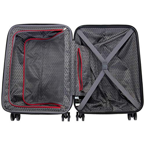 Kenneth Cole Reaction Flying Axis Collection Lightweight Hardside Expandable 8-Wheel Spinner Luggage, Silver, 20-Inch Carry On2