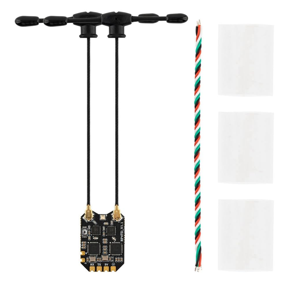 RP4TD ELRS 2,4 g odbiornik różnorodności FPV podwójna antena zdalna nawigacja odbiornik ze sztywnym skrzydłem odbiornik modelu UAV