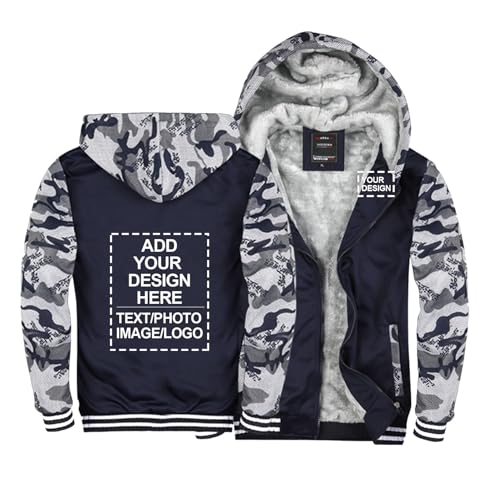 Sweat à capuche personnalisé homme en polaire sherpa