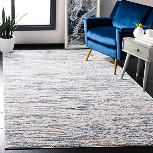 Safavieh - Alfombra Multiusos Para Interiores 90 X 150 Cm Marfil Azul. Safavieh - Alfombra Multiusos Para Interiores 90 X 150 Cm Marfil Azul.