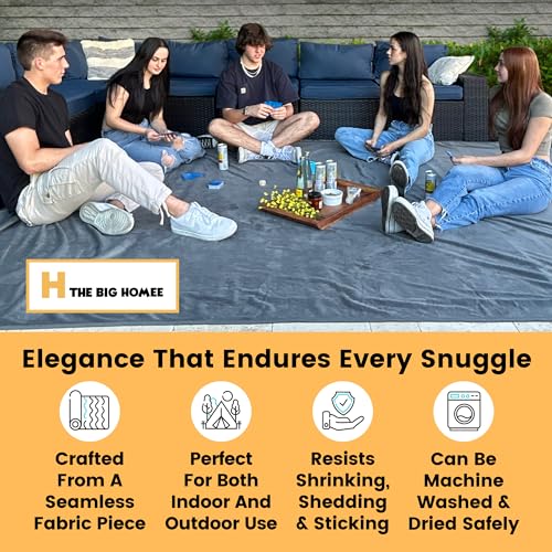Image of HomeSmart Products Oversized Blanket - 12.5x8.5 Feet - Giant Family Blanket, Huge Throw for Multiple People, Soft & Cozy