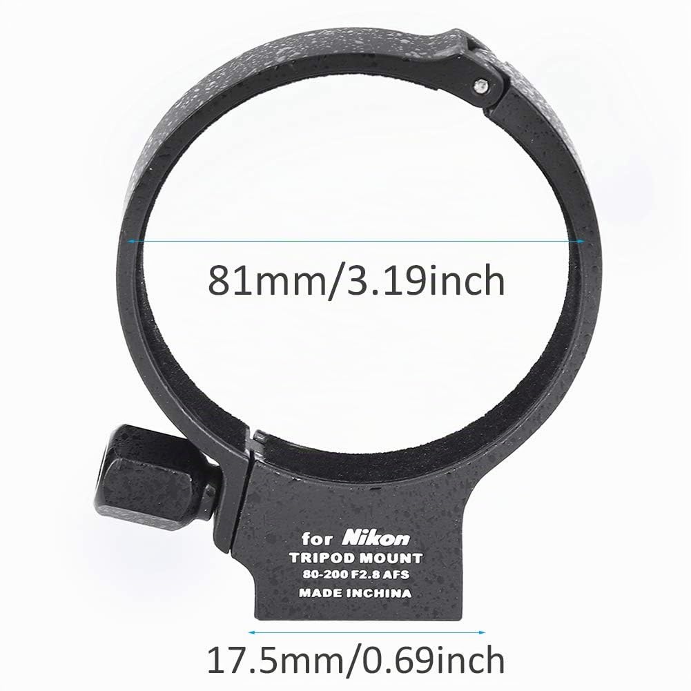Sxhlseller Objektivhalterungsring, Professioneller Objektivhalterungsring aus Aluminiumlegierung aus Metall für 80-200 mm f2.8D ED/SP 70-300 mm 1: 4-5,6 VC USD-Objektive