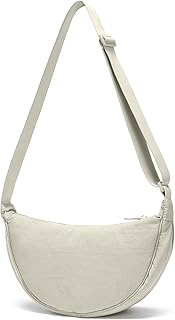 Crescent Bag for Women Men Small Sling Crossbody Bag with Half Moon Shape