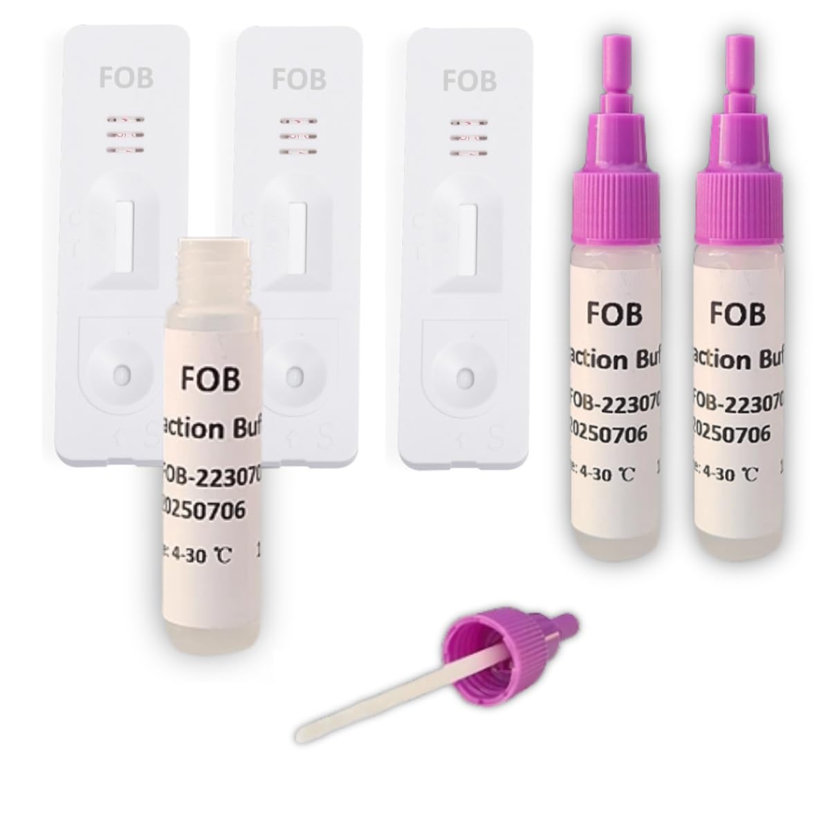 Buy 3 x Bowel Self Test Kits Tests for Faecal Occult Blood (FOB) in