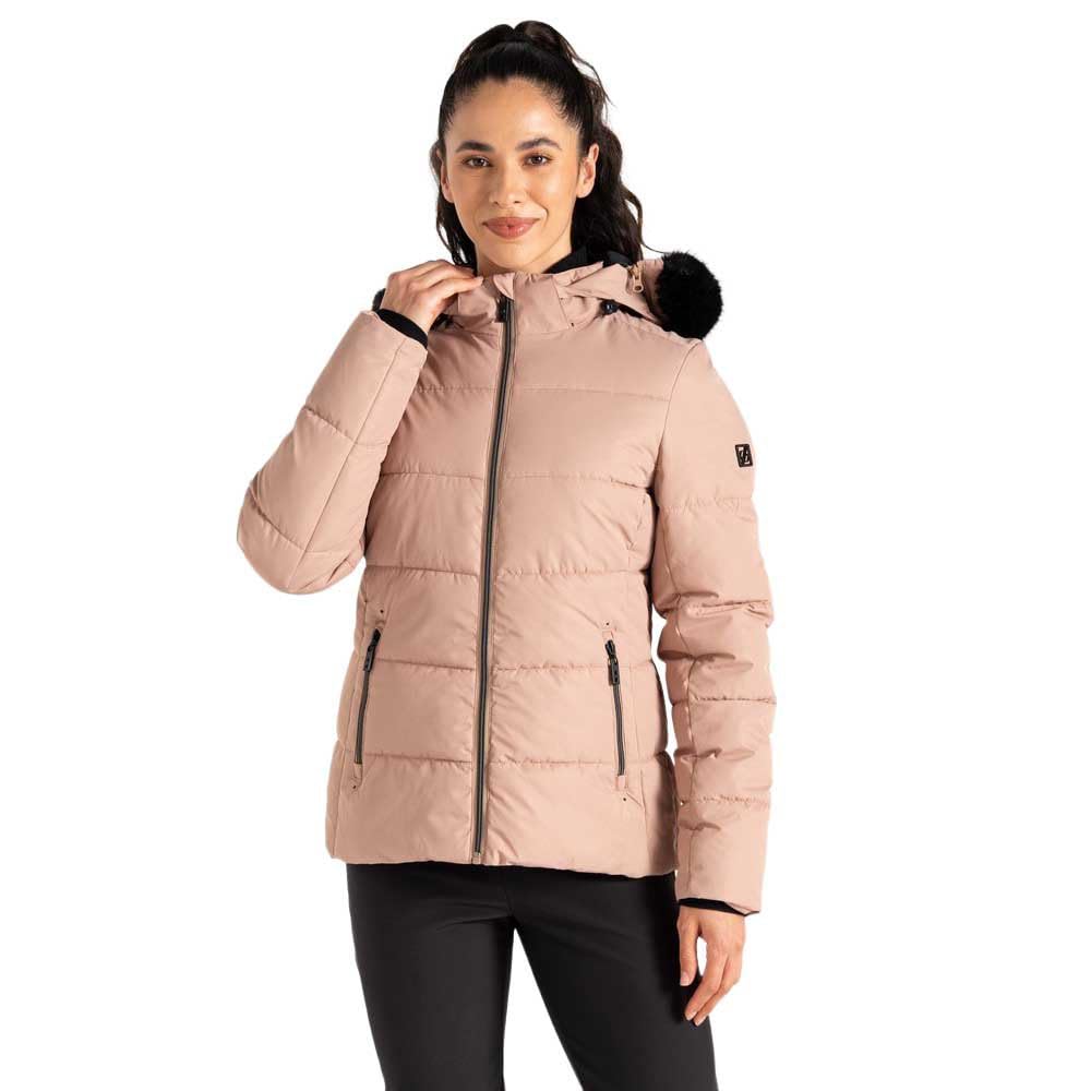 Dare 2b Womens Glamorizev Ski Jacket, Beige, 16 EU