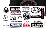 Gear Head RC Gun Control Sticker Sheet