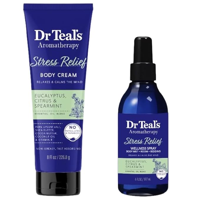 Dr. Teals Aromatherapy Set Body Cream (8oz) and Spray