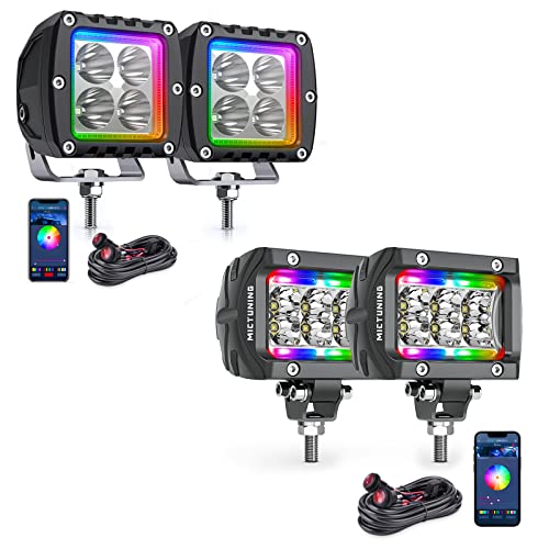 Mictuning S1 Rgbw Led Pods Light With Mictuning K1 Rgbw Led Pods Light Atmosphere Light Bar #TOP21