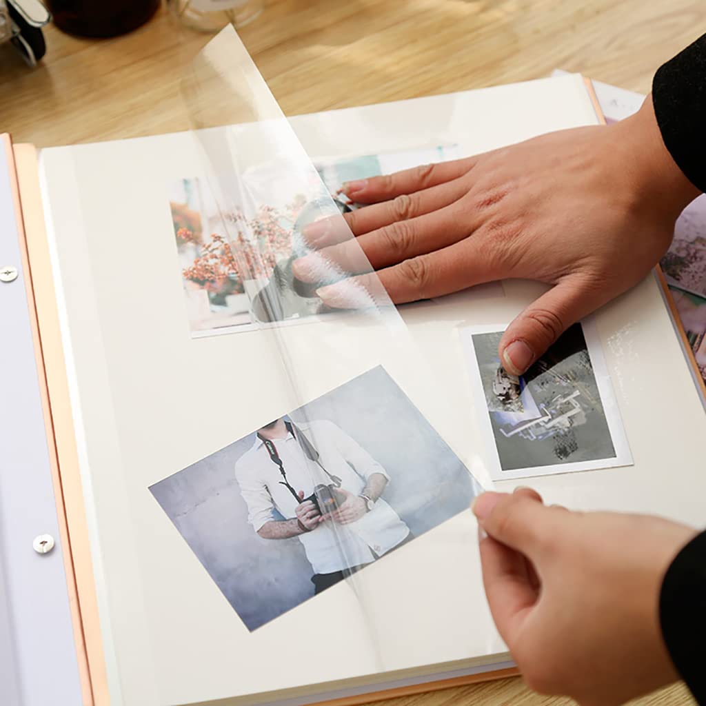 Luźny album fotograficzny Książka rocznicowa, Album rodzinny ręcznie robiony dla par o dużej pojemności(120 sides)