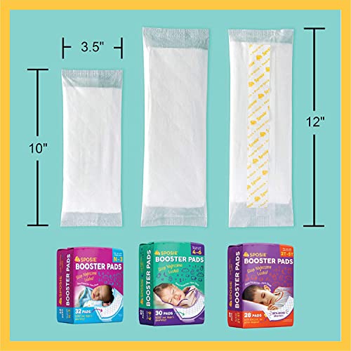 Sposie Overnight Diaper Booster Pads, Stops Leaks and Bedwetting, Original Adhesive-Free Absorbent Inserts, Helps Reduce Nighttime Changes and Rash, Use with Sizes 4-6, Made in U.S.A. 90 ct. by Select Kids - Image 4