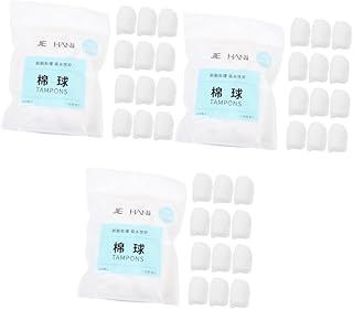 minkissy 600 Peças De Algodão Absorvente Bolas De Algodão Para Não Salão De Beleza Bolas De Algodão De Beleza Acessórios De Limpeza Almofadas Faciais Reutilizáveis Bolas De Algodão