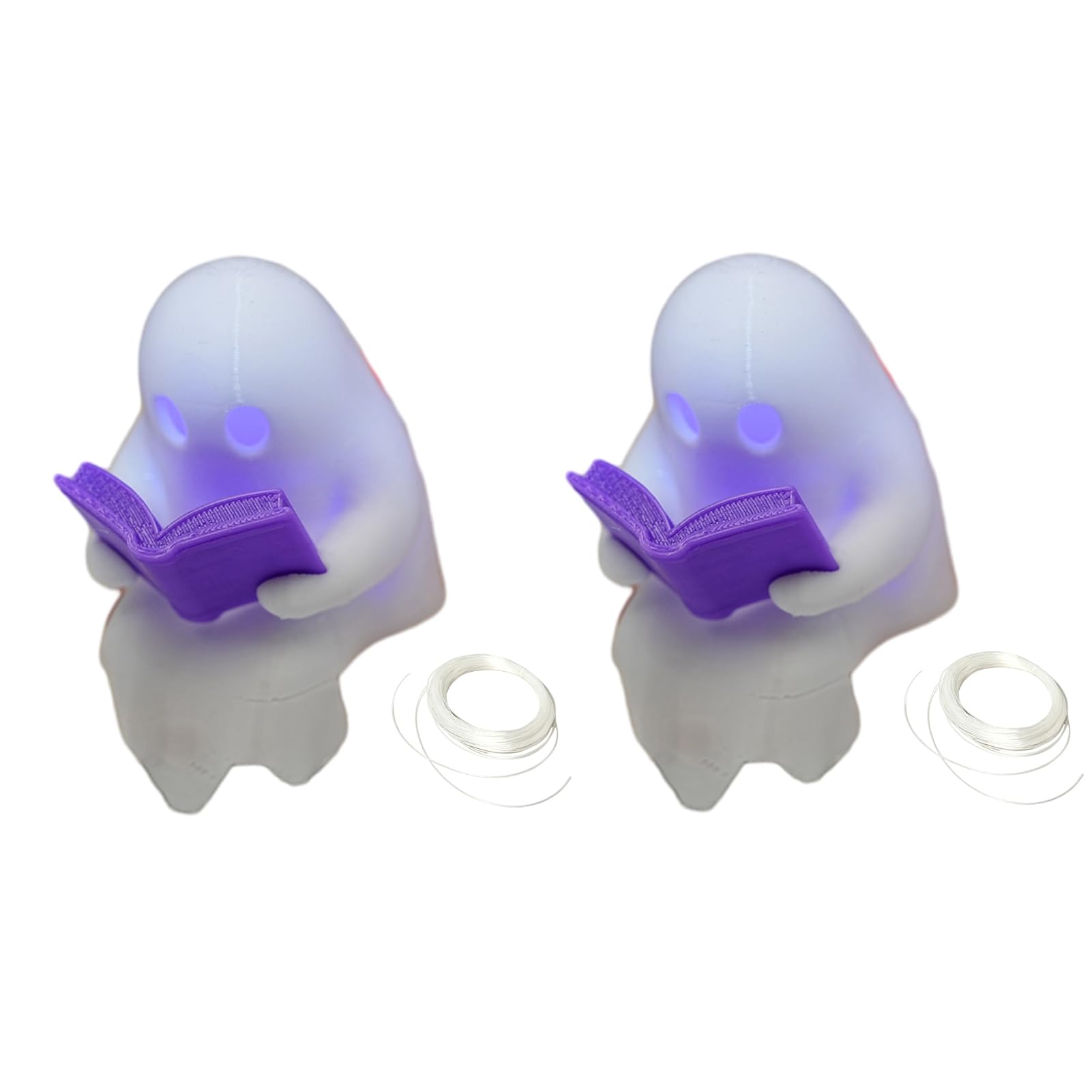 Pasisuu Halloween Ghost Figurine Pendant – Resin Spooky Ornament For Wall Door Decor, Reusable Festival Party Decoration Gift 2Pcs