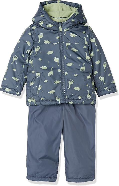 Simple Joys by Carter's baby-girls 2-piece Snowsuit Set Winter Jacket and Skibib Pants