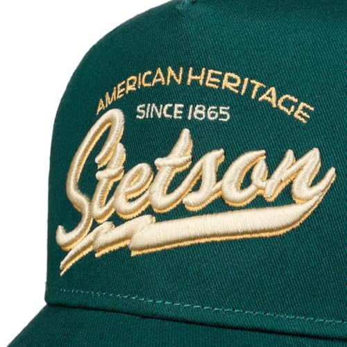 Image of Stetson American Heritage Trucker Cap Men Breathable Mesh Snapback Summer Winter