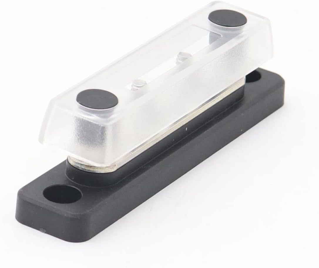 OSALADI Professional Terminal Bus Bar Block Distribution Bar for Automotive and Use Easy Installation with Cover High Conductivity Suitable for Cars and Boats