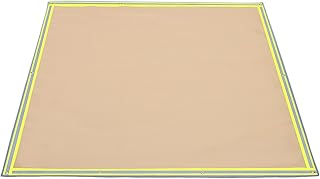 VEVOR Fire Pit Mat, 67" x 60" Fire Blanket, Fiberglass Welding Blanket, 3.3 lbs Fireproof Blanket, 1022°F Fire Retardant Blanket, Yellow Emergency Fire Blanket with 10 Steel Grommets & 6 Silver Hooks