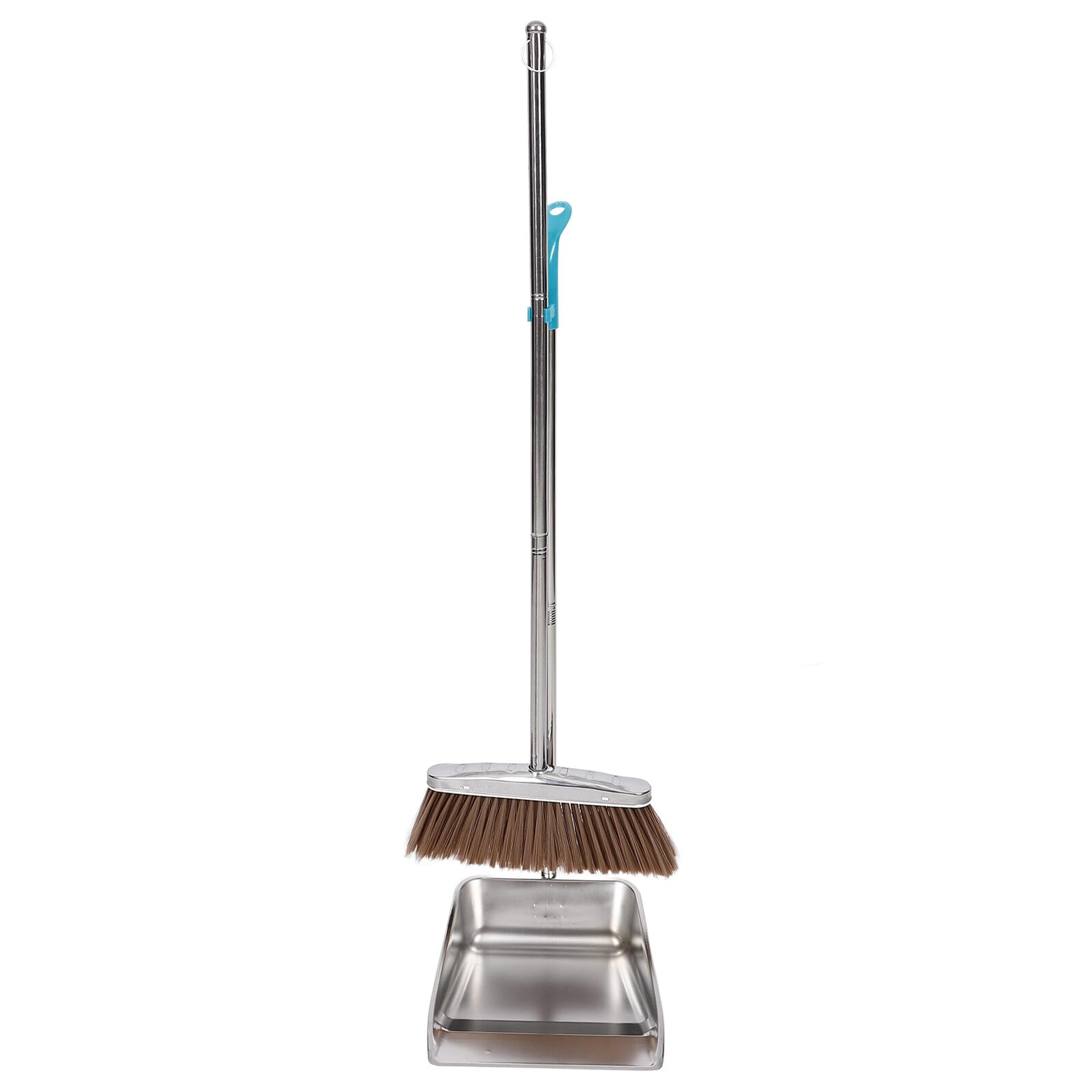 Toyvian Besen Und Kehrschaufel Satz Edelstahl Mit Langem Griff Ergonomisch Für Haushalt Zimmerreinigung Robuste Müllschaufel