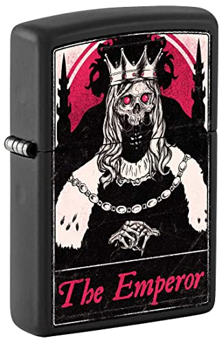 Encendedor Zippo Tarot Card 4 Negro Mate miniatura 1