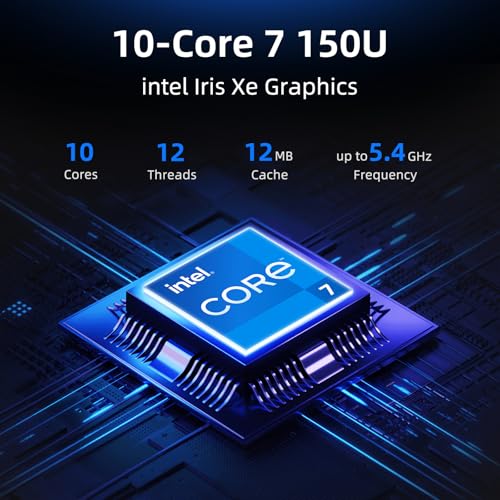 Image of HP Touchscreen Laptop, Intel 10-Core 7 150U(Up to 5.4GHz, Beat i7-1355U), 16GB DDR5 RAM 512GB SSD 15.6 inch FHD Intel Iris Xe Graphics Win 11 Wifi6 Computer for Business Gaming Creator Work w /GM Accessory