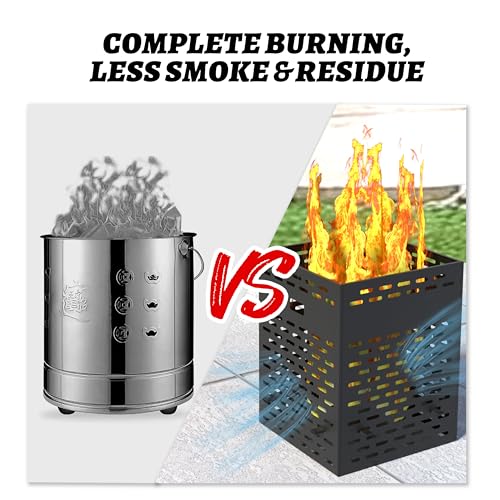 Ylgj&Tidy FSL001 63 Gallon Burn Barrel, 30 Inch Burn Barrels For Outside For Burning Trash thumb #4