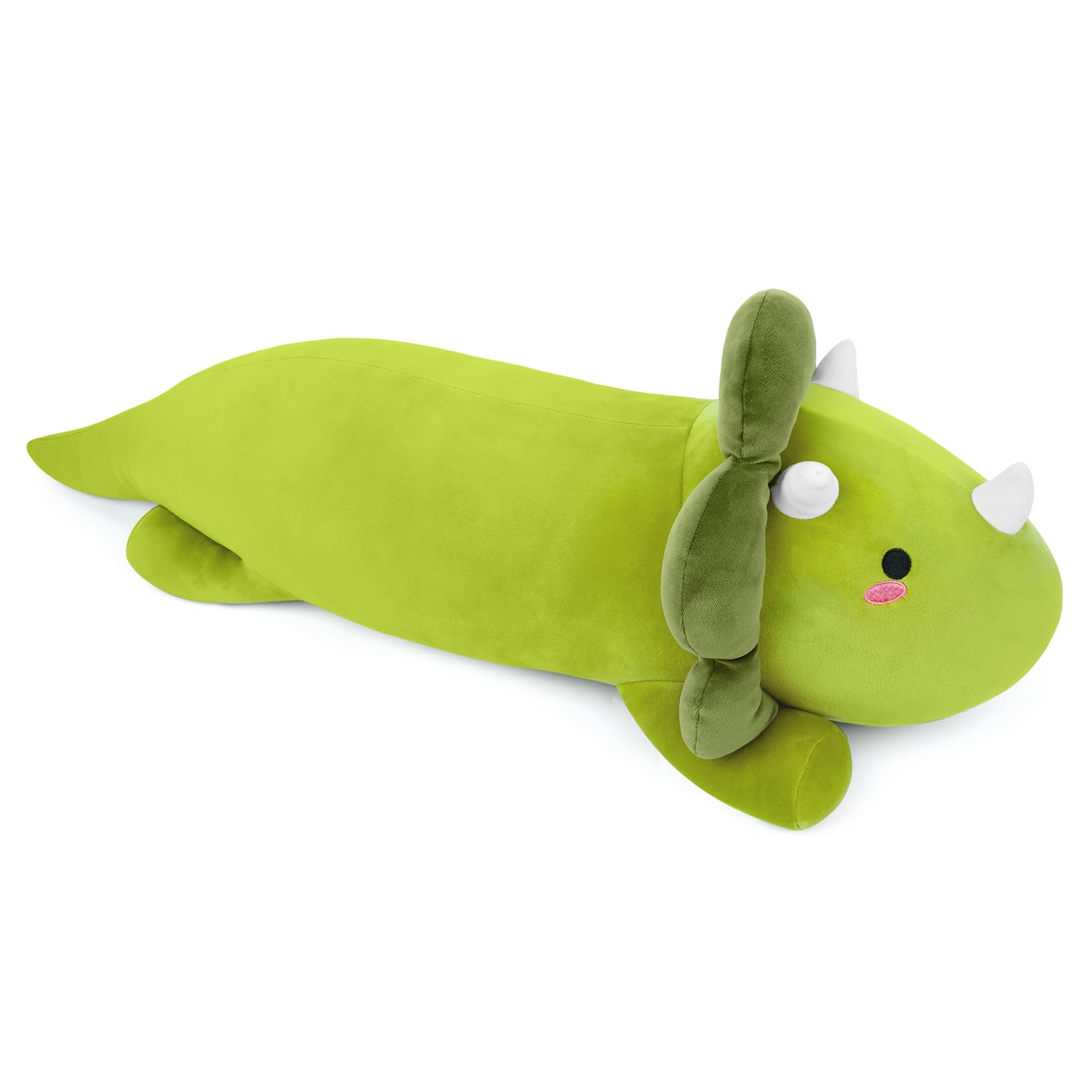 Desdfcer Dinosaur Plush Pillow, 31.5in Dinosaur Stuffed Animals, Big Stuffed Animals Dinosaur, Long Dinosaur Body Pillow for Boys Girls, Dino Plush for Birthday Christmas