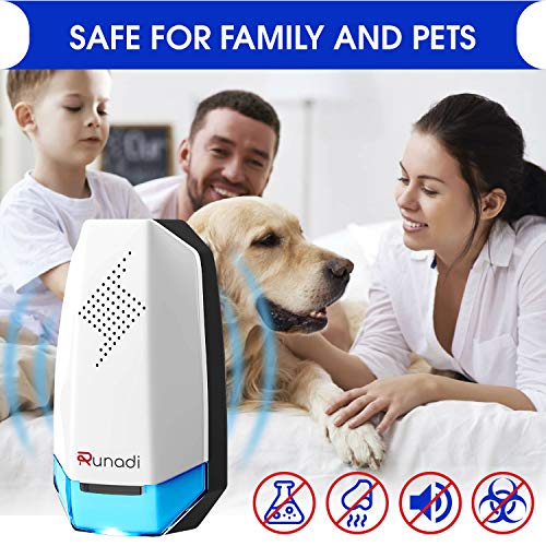 RUNADI Ultrasonic Pest Repellent - Indoor Plug-in Pest Control for Mosquitoes, Mice, Rats, Cockroaches, Spiders, Crickets and Rodents 2 Packs - Thumbnail 2