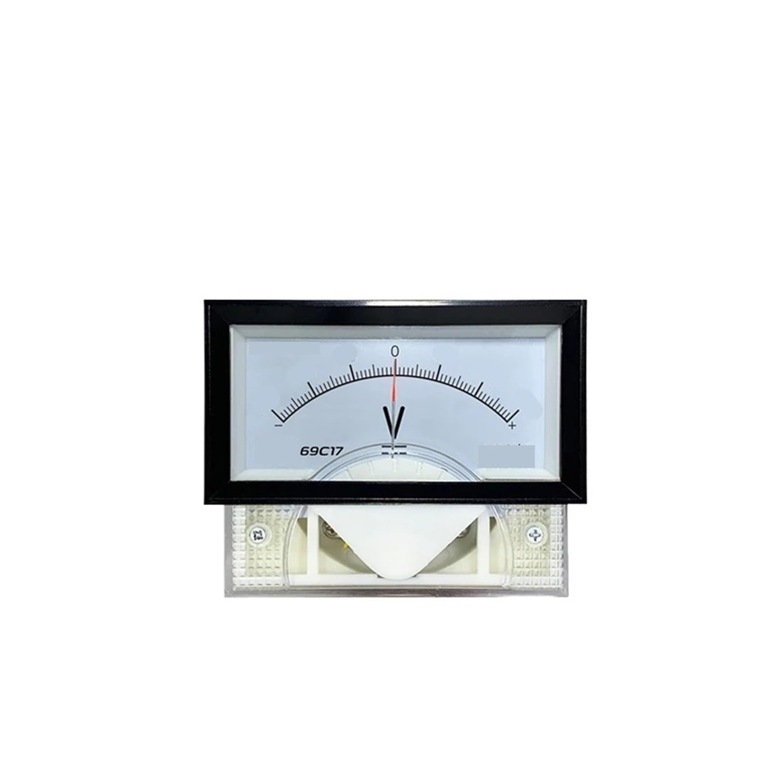 Misuratore da pannello analogico, Voltmetro da pannello analogico bidirezionale CC 69C17-V 46x86mm Gamme di tensione multiple(DC -750V To 750V)