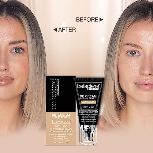 Bellapierre BB Cream SPF 20 – Mineral Sunscreen & Liquid Foundation, Lightweight Face Moisturizer with Buildable Coverage, Matte Finish, Non-Toxic, Paraben-Free, Cruelty-Free – 1.7 oz - Medium Cool - Image 6