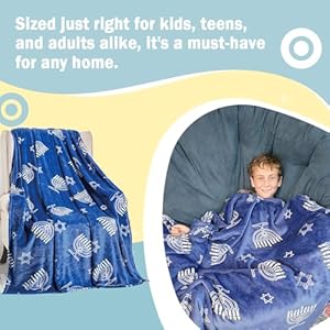 Maccabbee Collection Microplush Holiday Throw Blanket (60" X 50") - Hanukkah Menorah Maccabbee Collection Microplush Holiday Throw Blanket 60 X 50 Hanukkah Menorah