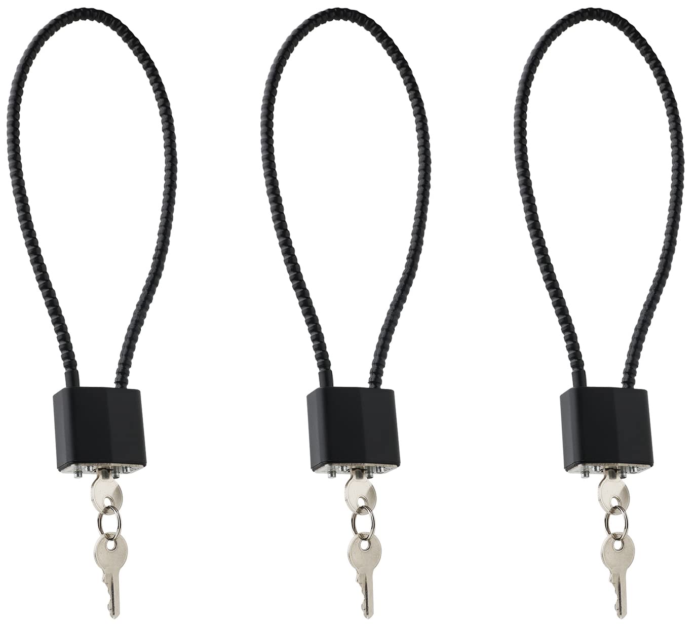 Cable Gun Locks with Keys Hunting Sports- Keyed Alike 15" Cable Gun Safe Lock CA DOJ Approved for Pistols, Handguns, Rifles, and Shotguns, Home, Storage Firearm Locking and Safety