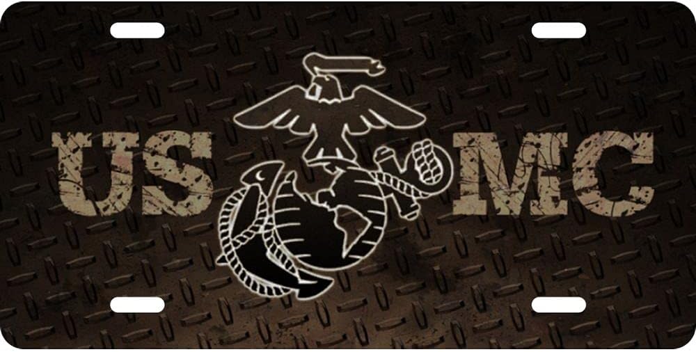 US Marine Corps USMC EGA Diamond License Plate