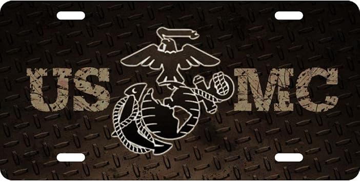 US Marine Corps USMC EGA Diamond License Plate