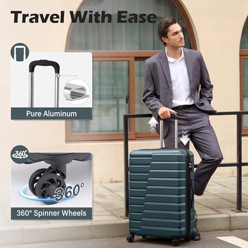 Coolife 28-Inch Expandable Hard Shell Suitcase