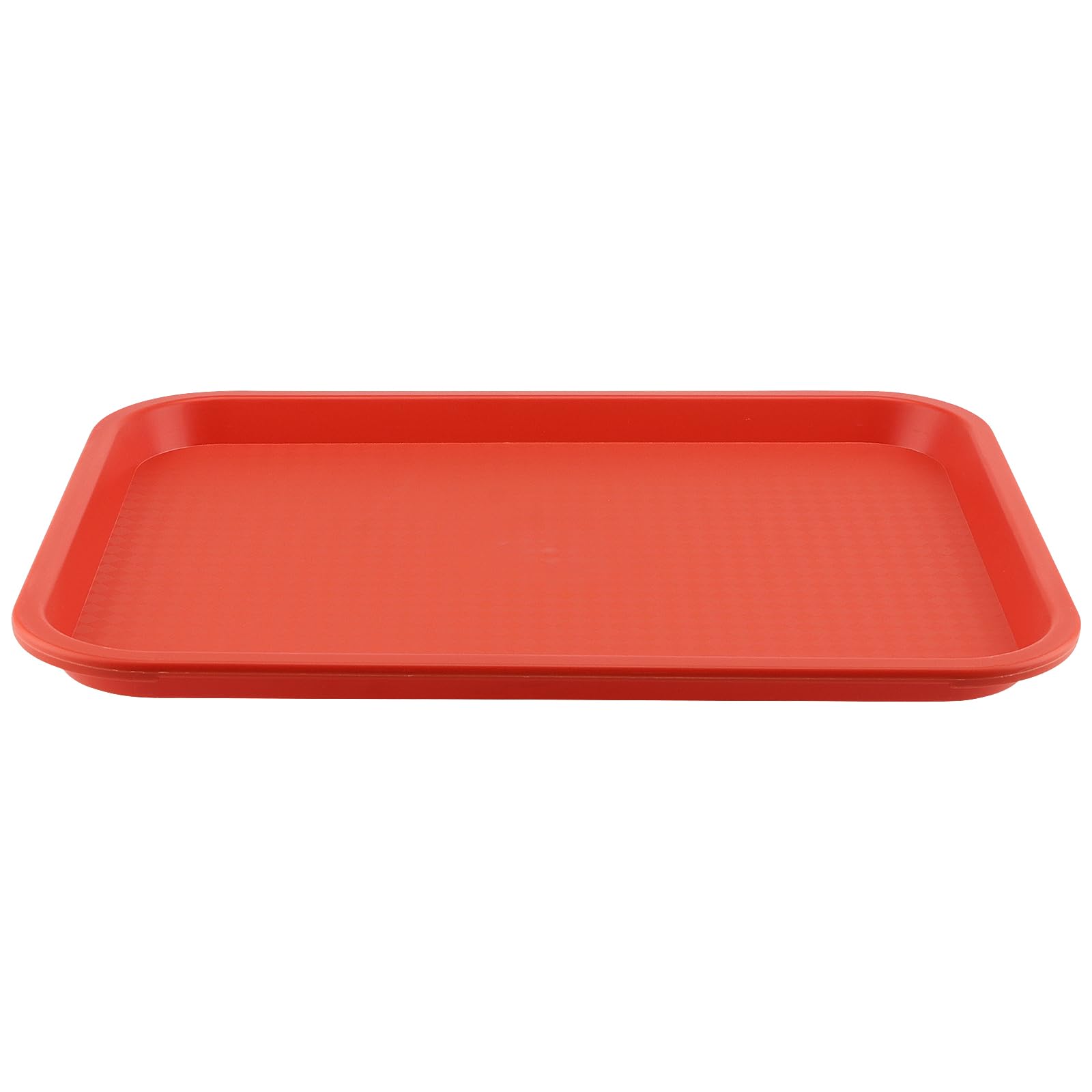 ZOENHOU Confezione da 10 vassoi rettangolari in plastica per fast food, 41,5 x 30,5 cm, vassoi da portata in plastica per servire cibo, arancione