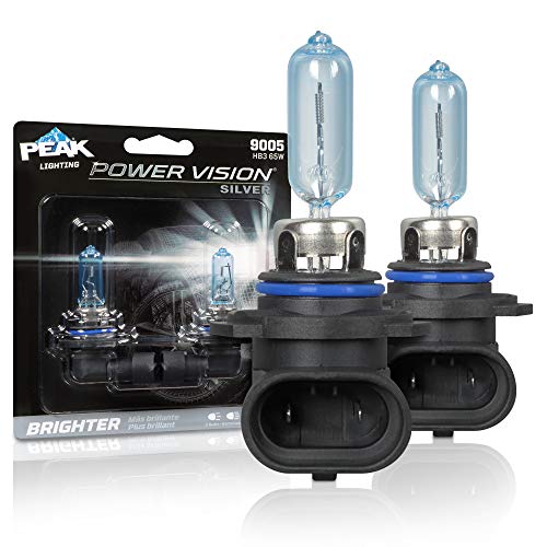 PEAK Power Vision Silver Automotive High Performance 9005/HB3 65W Headlights (2 Pack)
