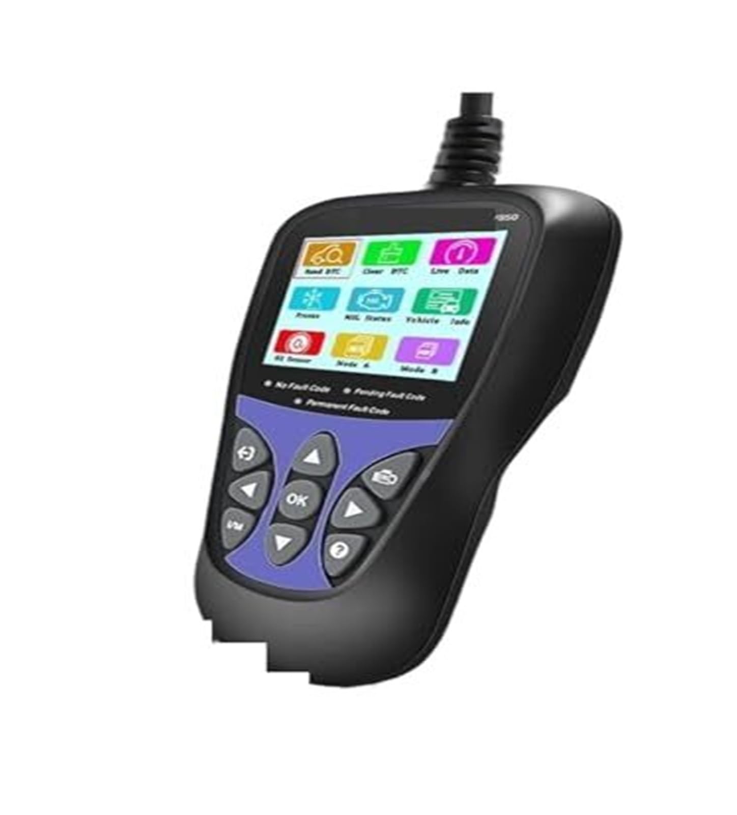 Narzędzie diagnostyczne samochodu V850, skaner silnika OBD2 z obsługą wielu języków dla samochodów osobowych, SUV-ów i lekkich ciężarówek